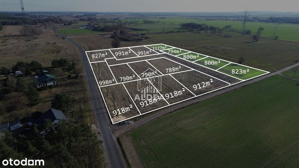 16 Działek Budowlanych Nieopodal Lasu