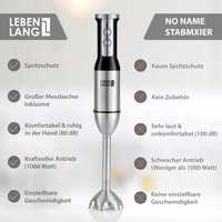 Blender ręczny LEBENLANG LBL4589 ,1000 W srebrny/szary