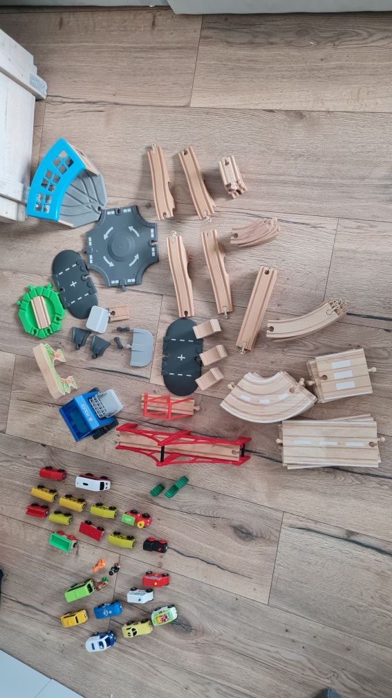 TorY drewniane duży zestaw ikea i lidl
