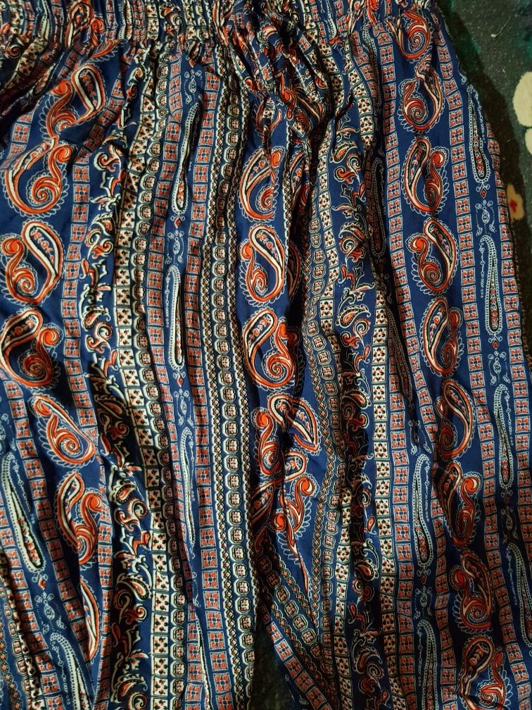Spodnie haremki bawełniane