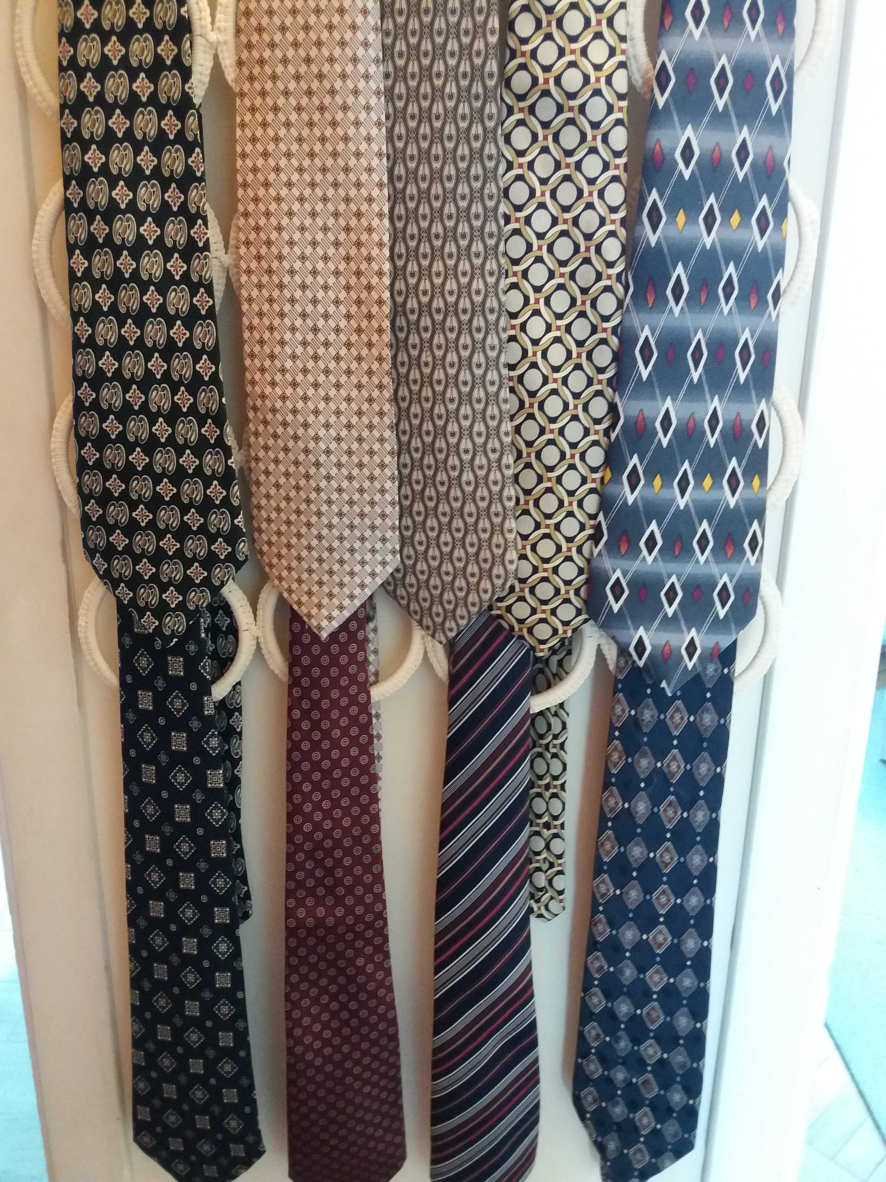 zestaw 5 krawatów, ciemniejsze, hand made