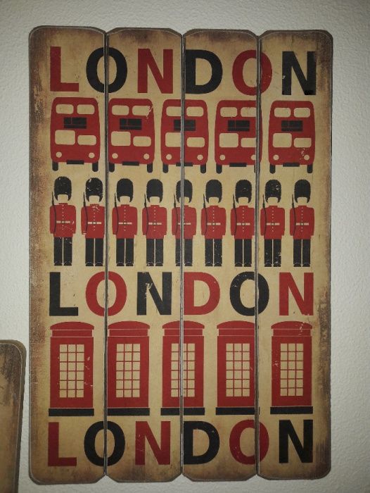 Quadros / Placas decorativas Londres