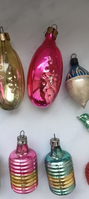 Bombki choinkowe PRL-zestaw 27 sztuk