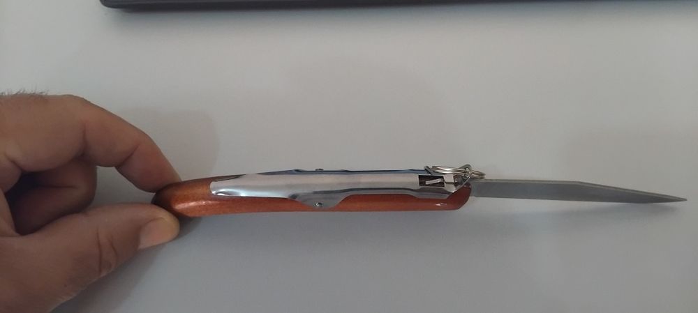 Faca dobrável OKAPI África do Sul Lua e Estrelas anel trava lâmina