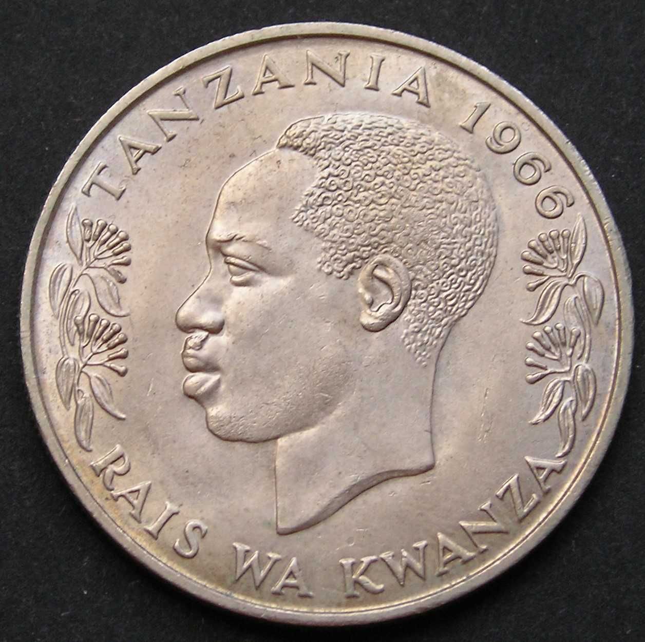 Tanazania 1 shilling 1966 - stan 1/2