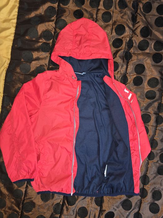 Casaco e capa de chuva para criança de 10 anos