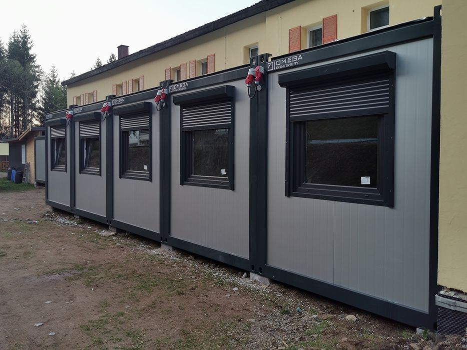 Kontener biurowy kontener budowlany stróżówka pawilon