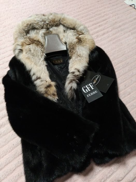 Норковая шуба Греция с рысью новая