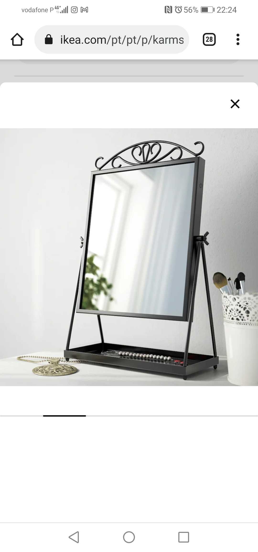 Karmsund Espelho para toucador Ikea