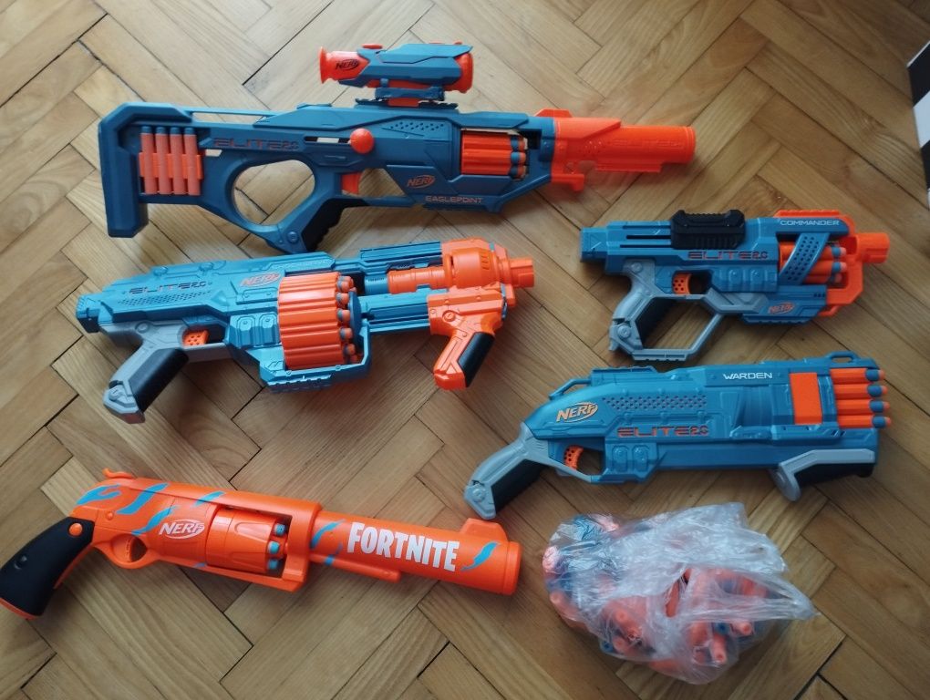 Nerf Elite 2.0 i fortnite (5 pistoletów) okazja!!!