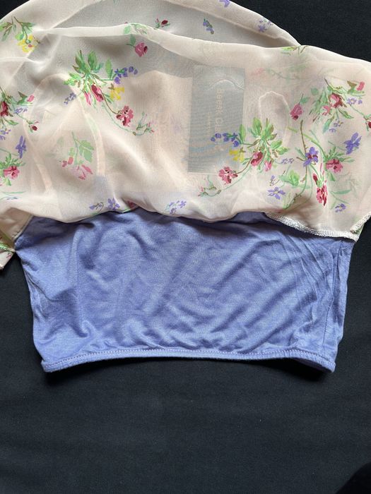 Crop top floral. Novo com etiqueta