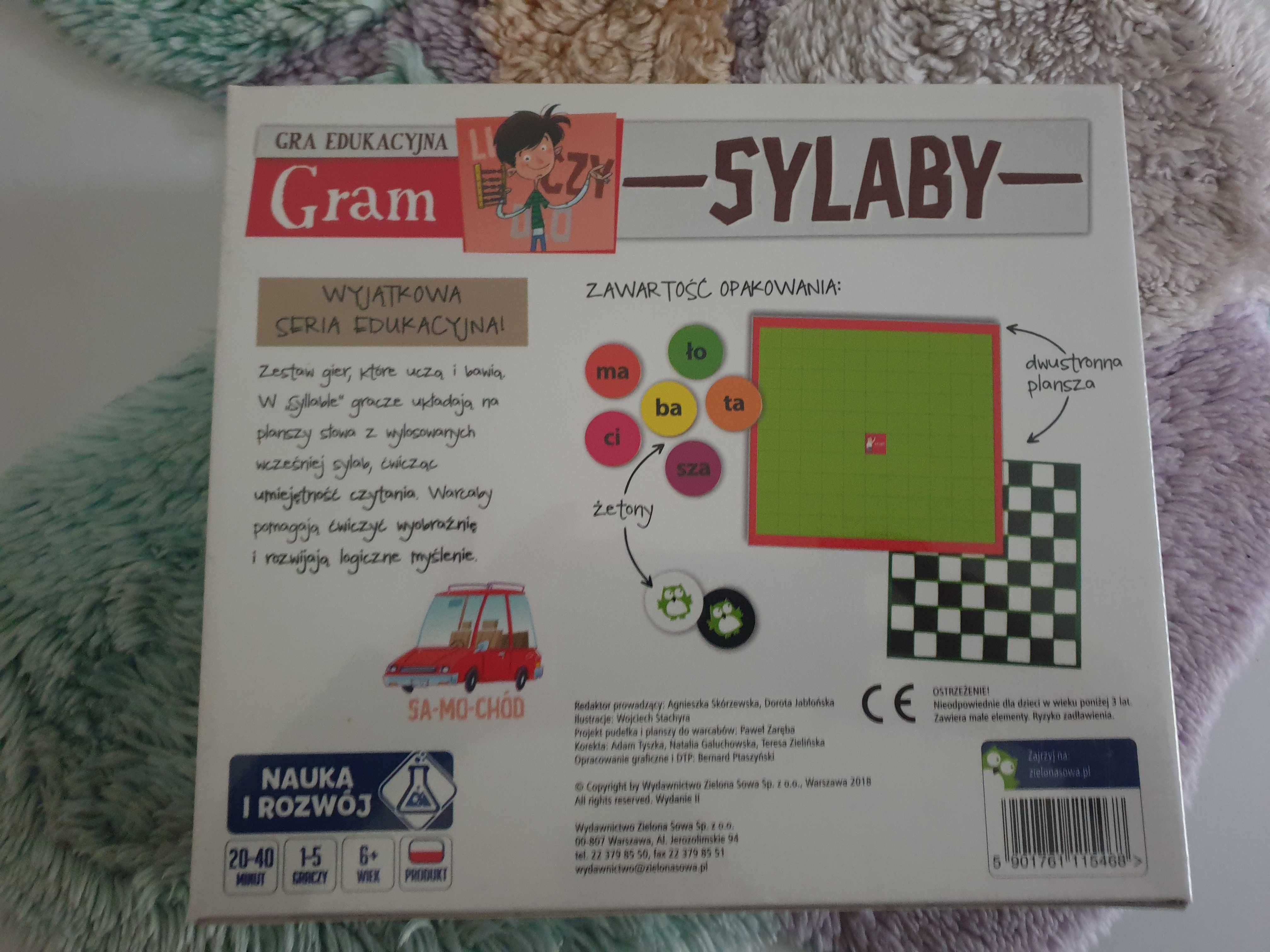 Gra edukacyjna Sylaby Nowa! w folii