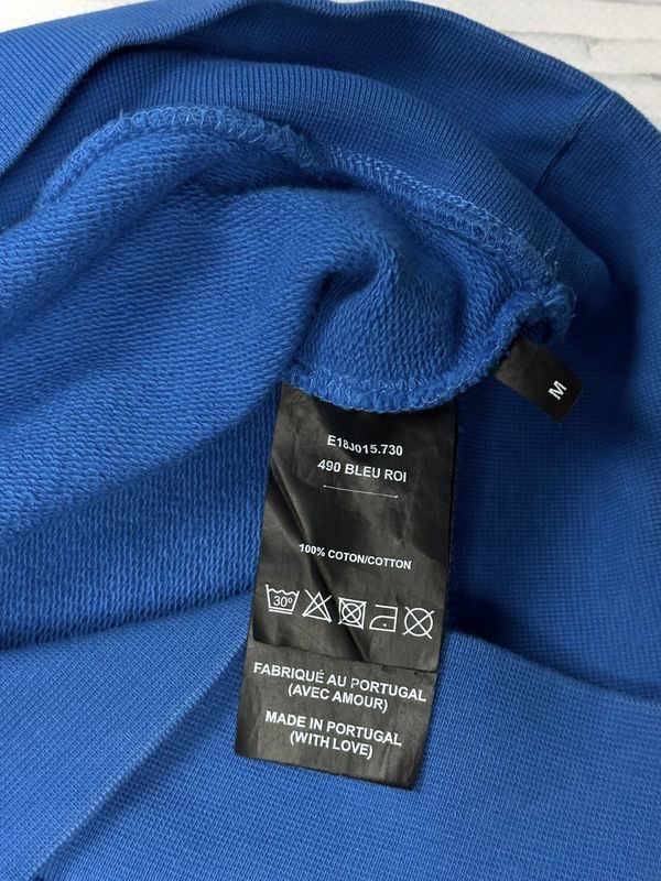 Ami Paris Bluza Crewneck Męska Lampasy Logo na Piersi r. M