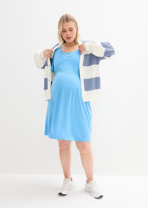 B.P.C sukienka ciążowa i karmienia piersią niebieska ^48/50