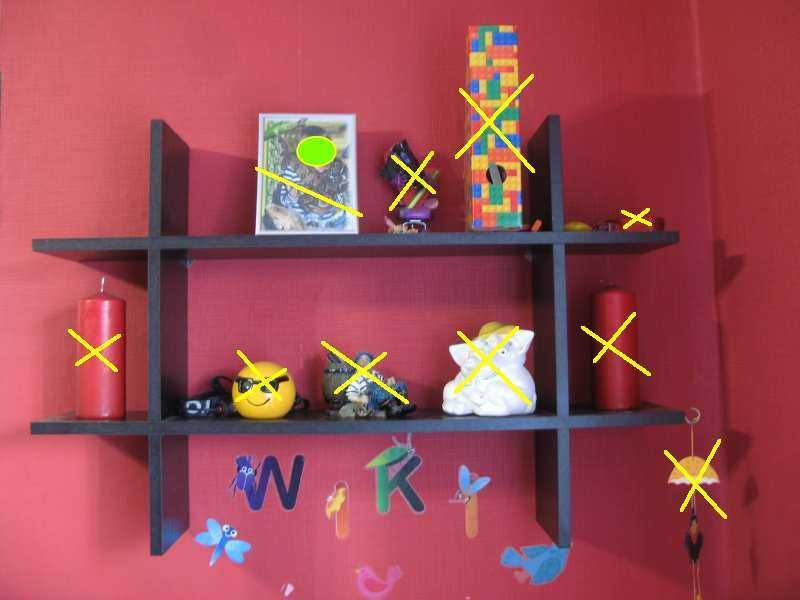 Półka ścienna wisząca czarna