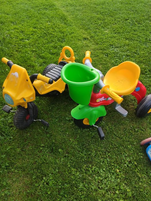 Zabawki dziecięce hulajnoga rowerki używane całość