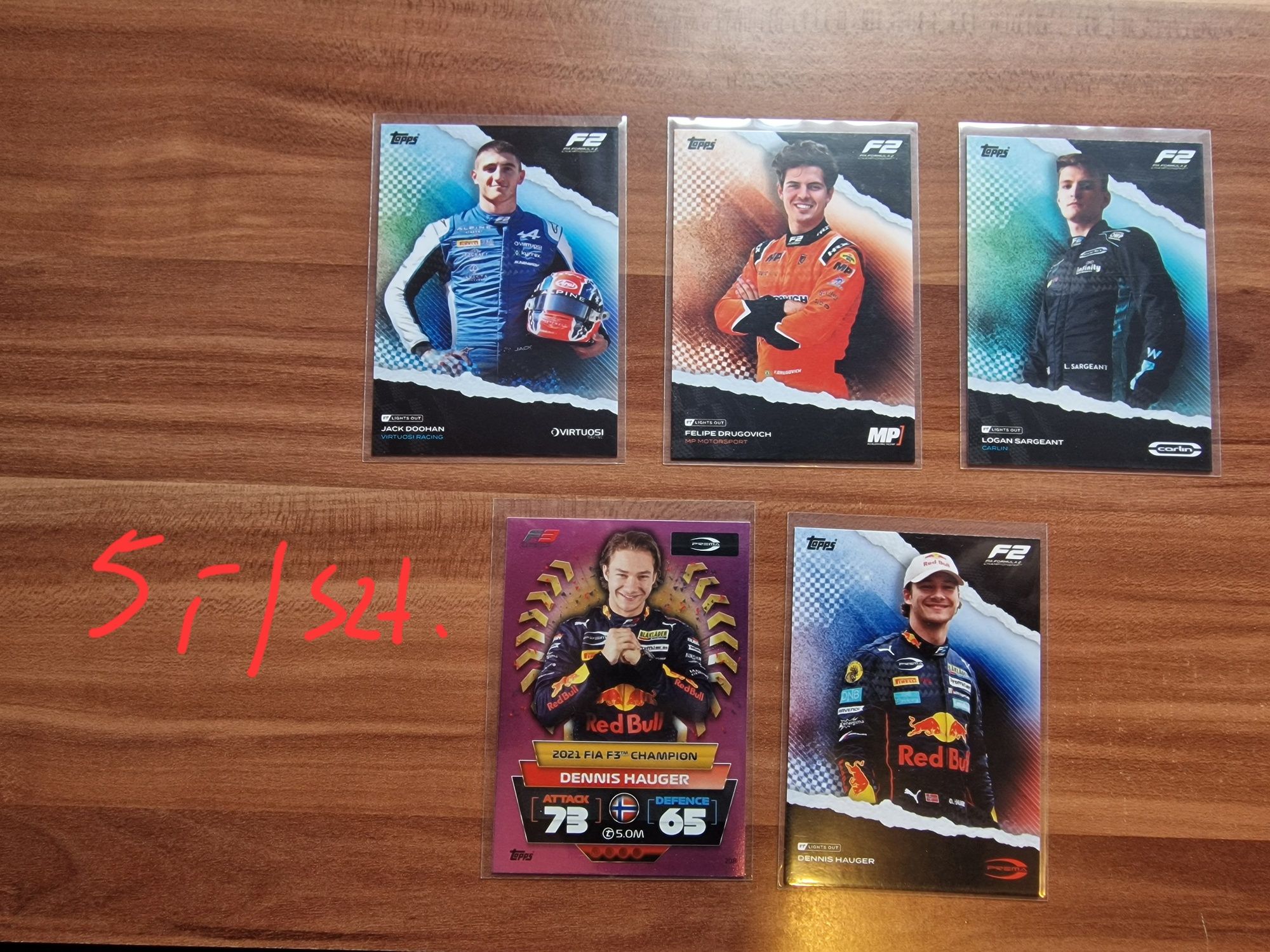 Topps F1 karty z różnych kolekcji