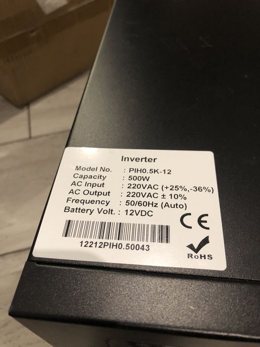 інвертор 12 вольт 500w