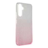 Etui Case Plecki Brokat Samsung Galaxy A34 5G Srebrny/Róż + Szkło 9H