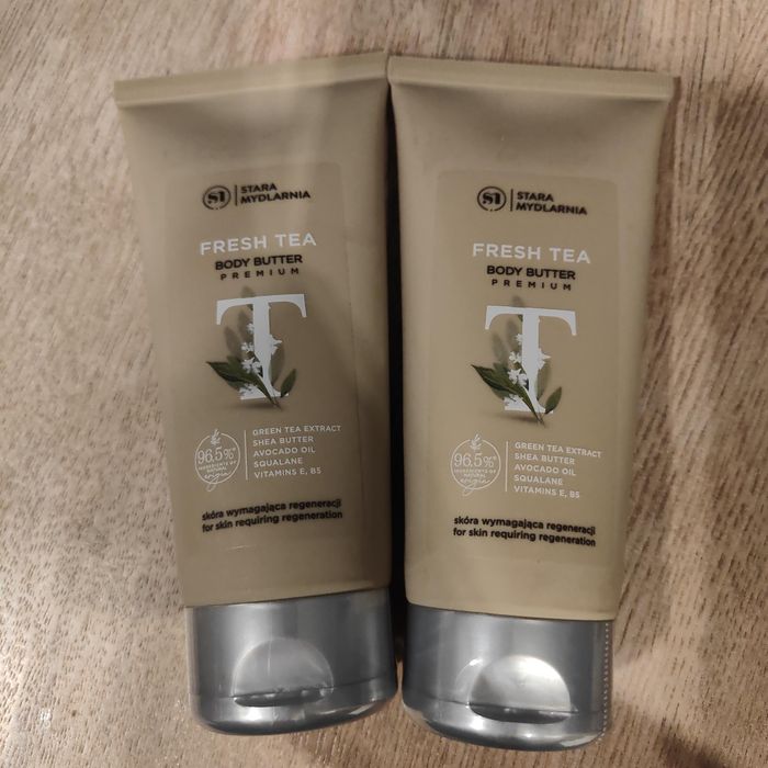 Dwa balsamy masła do ciała Stara mydlarnia fresh Tea