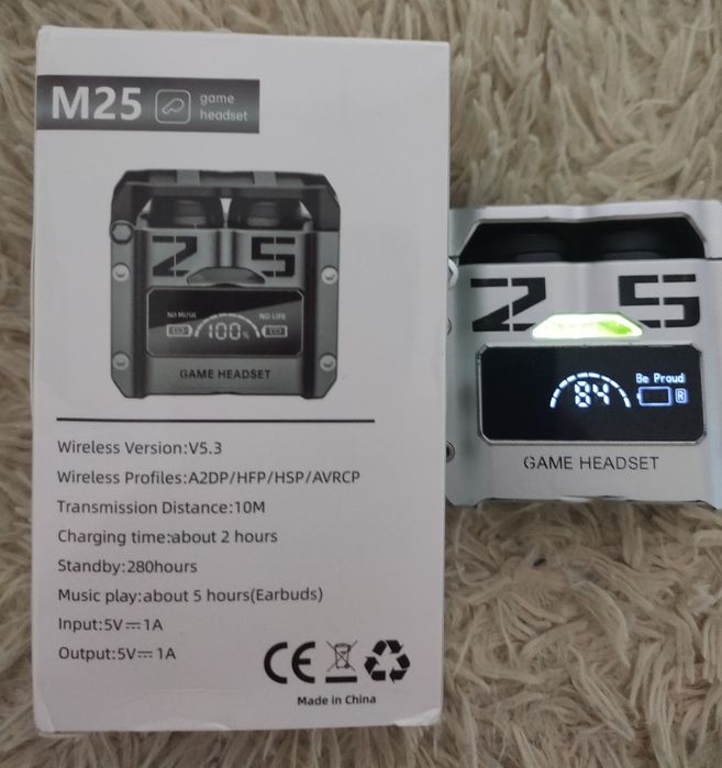 TWS M25 Беспроводные наушники светящиеся