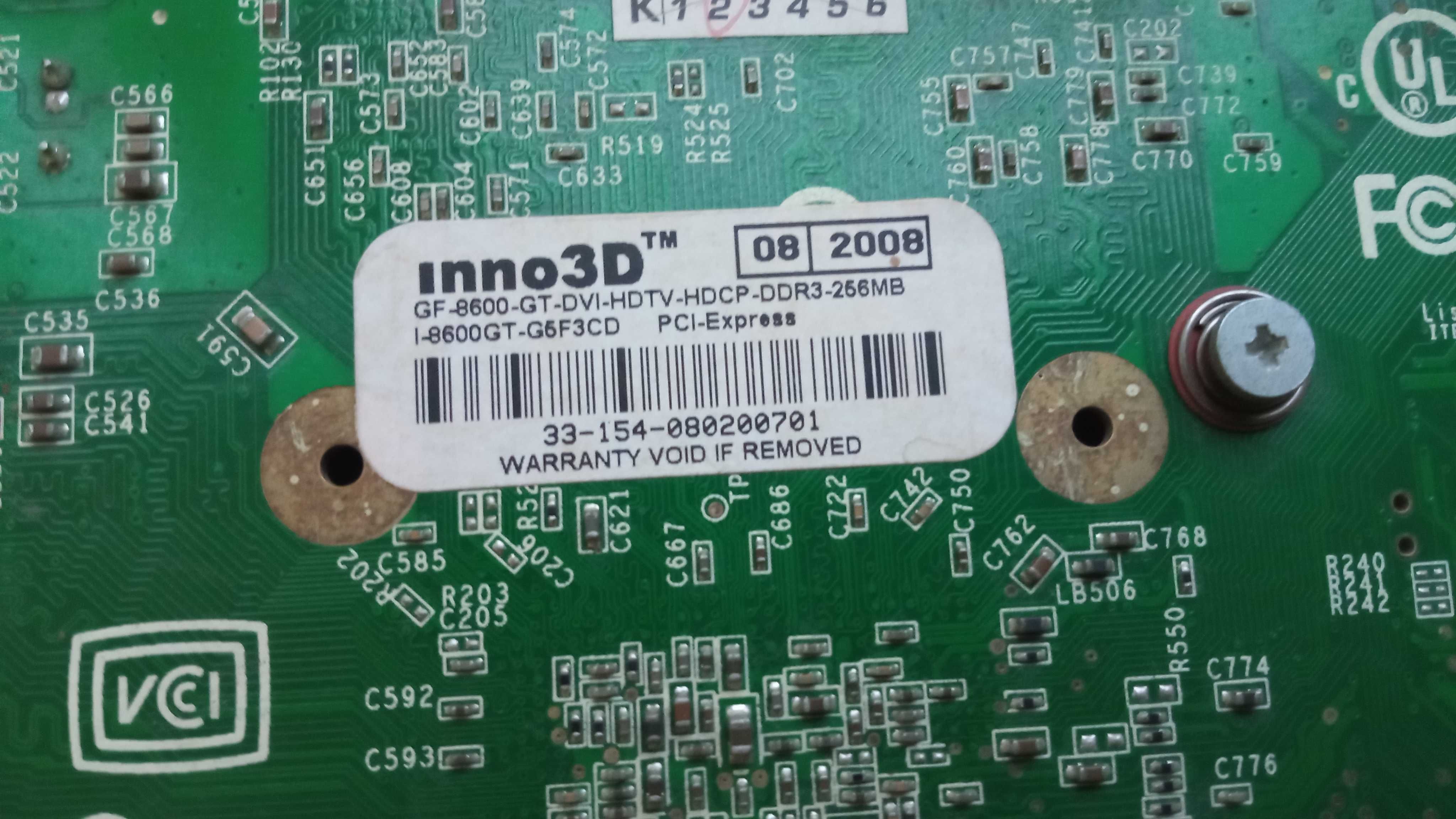 Видеокарта INO3D, 8600GT, 256Mb/DDR3