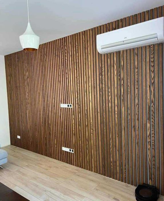 Декоративні дерев'яні рейки, балки, панелі з дерева.