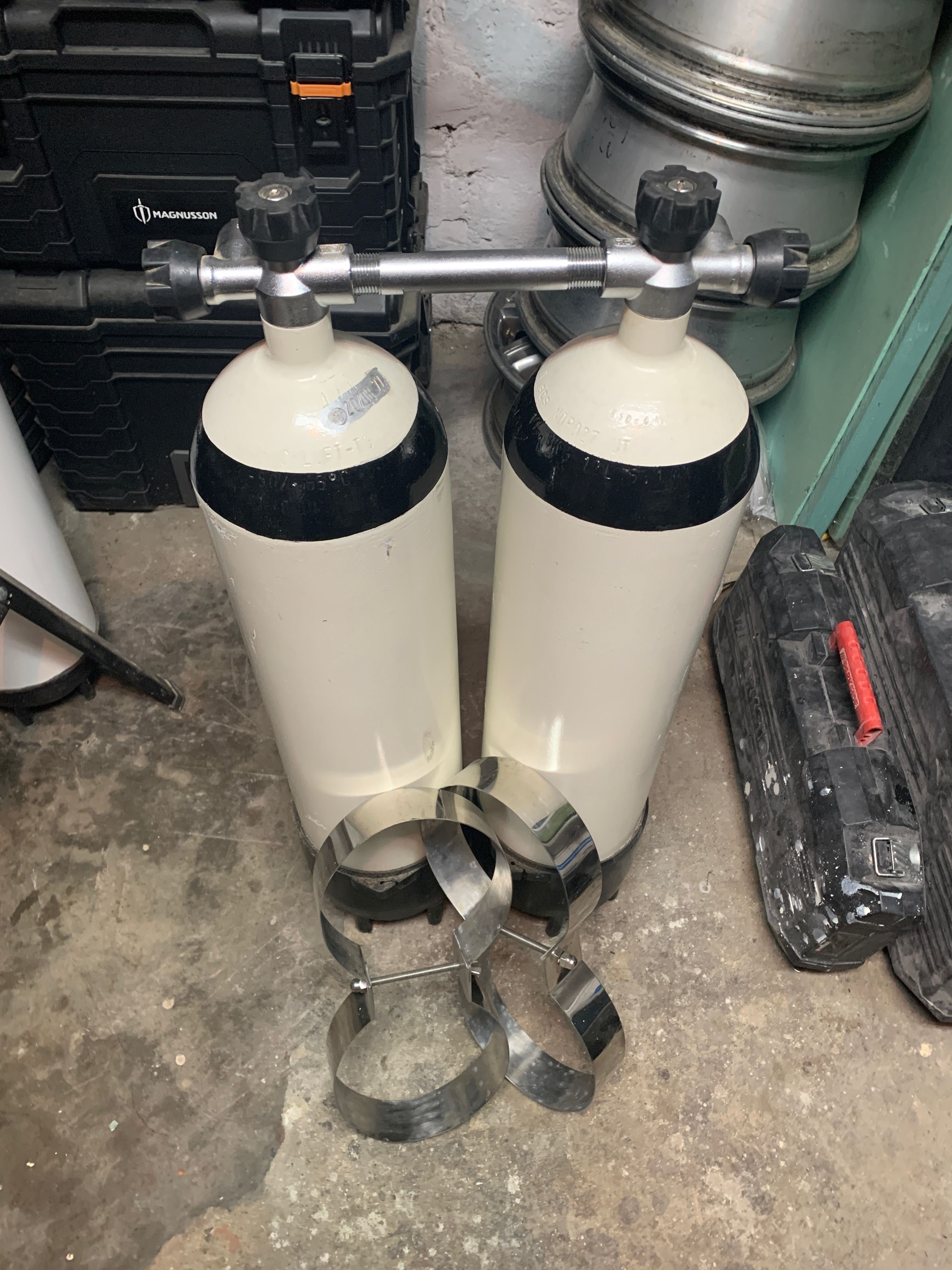 Butle do nurkowania - twin 2 x1 2l 300 bar