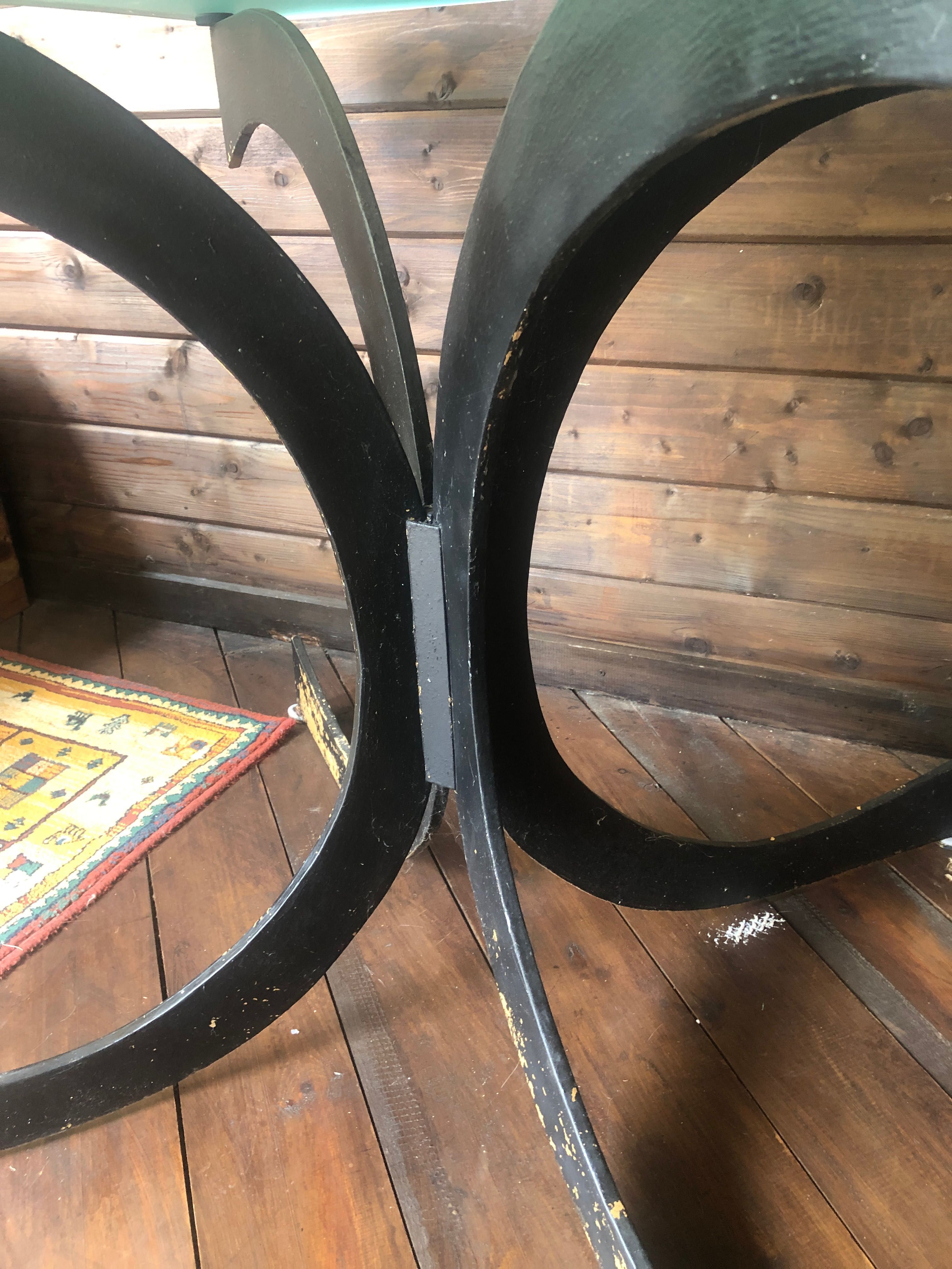 Mesa Vidro e ferro temperado