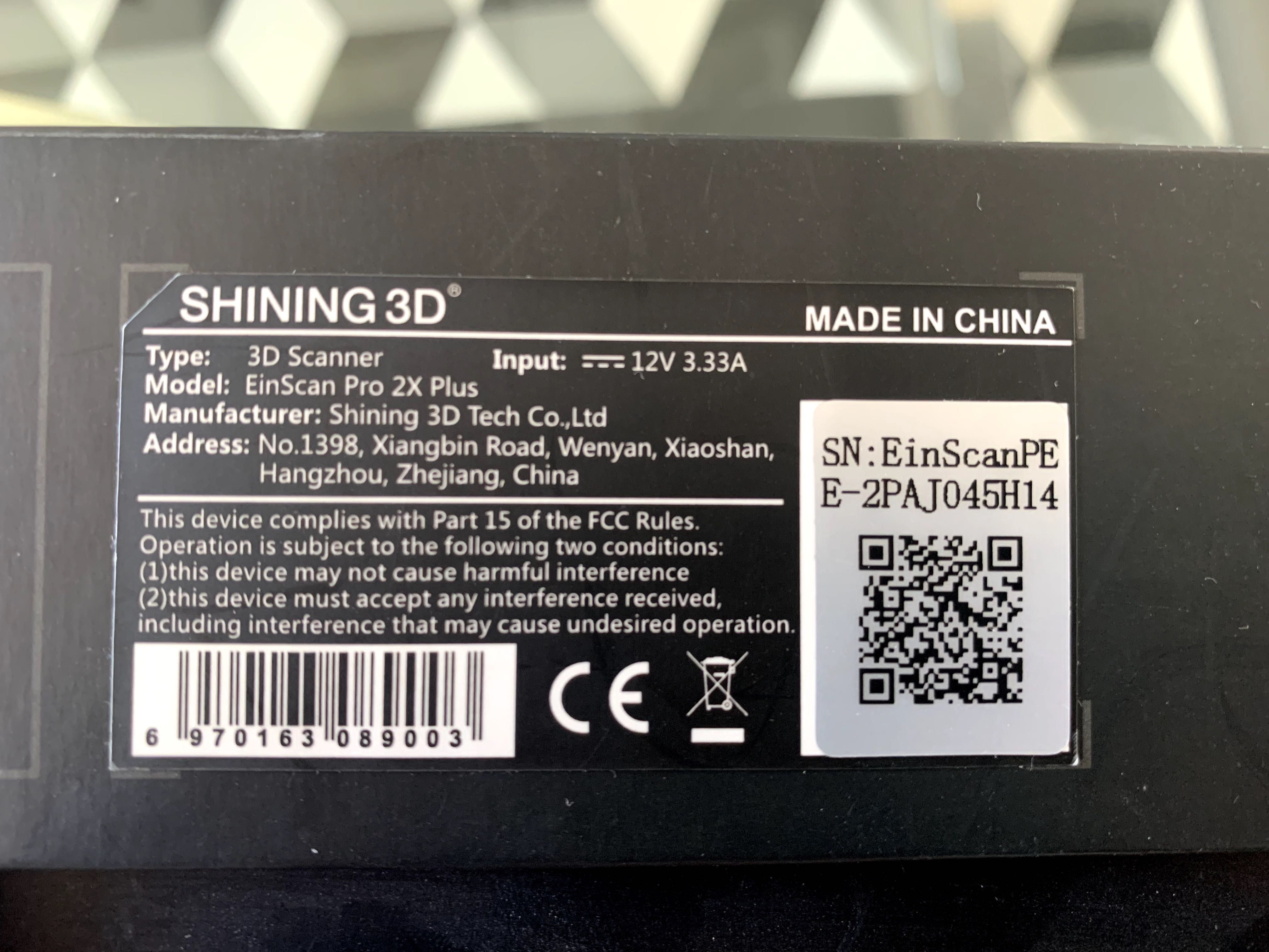 Skaner Shining3d EinScan PRO 2X PLUS