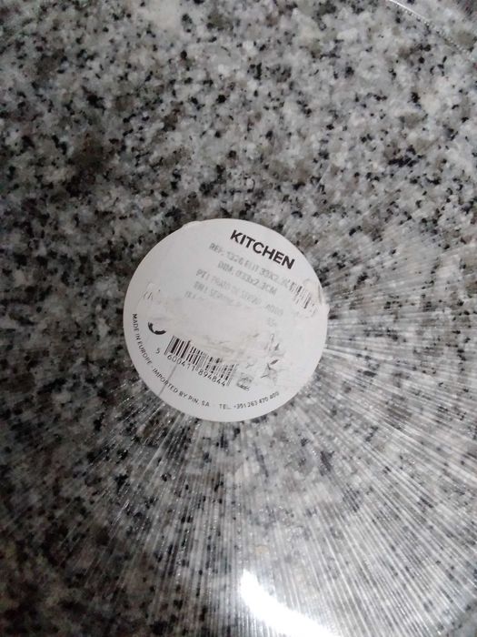 Prato de servir, vidro, 33cm diâmetro