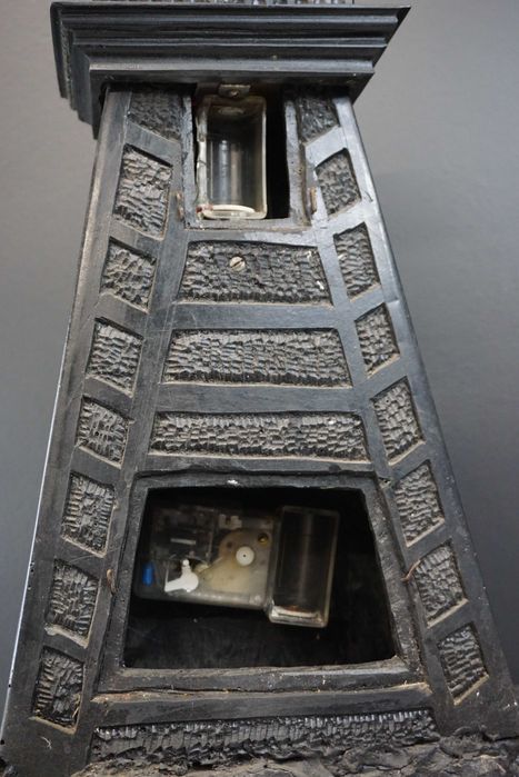 Rzeźba z węgla zegar górniczy figura figurka Śląsk 72cm