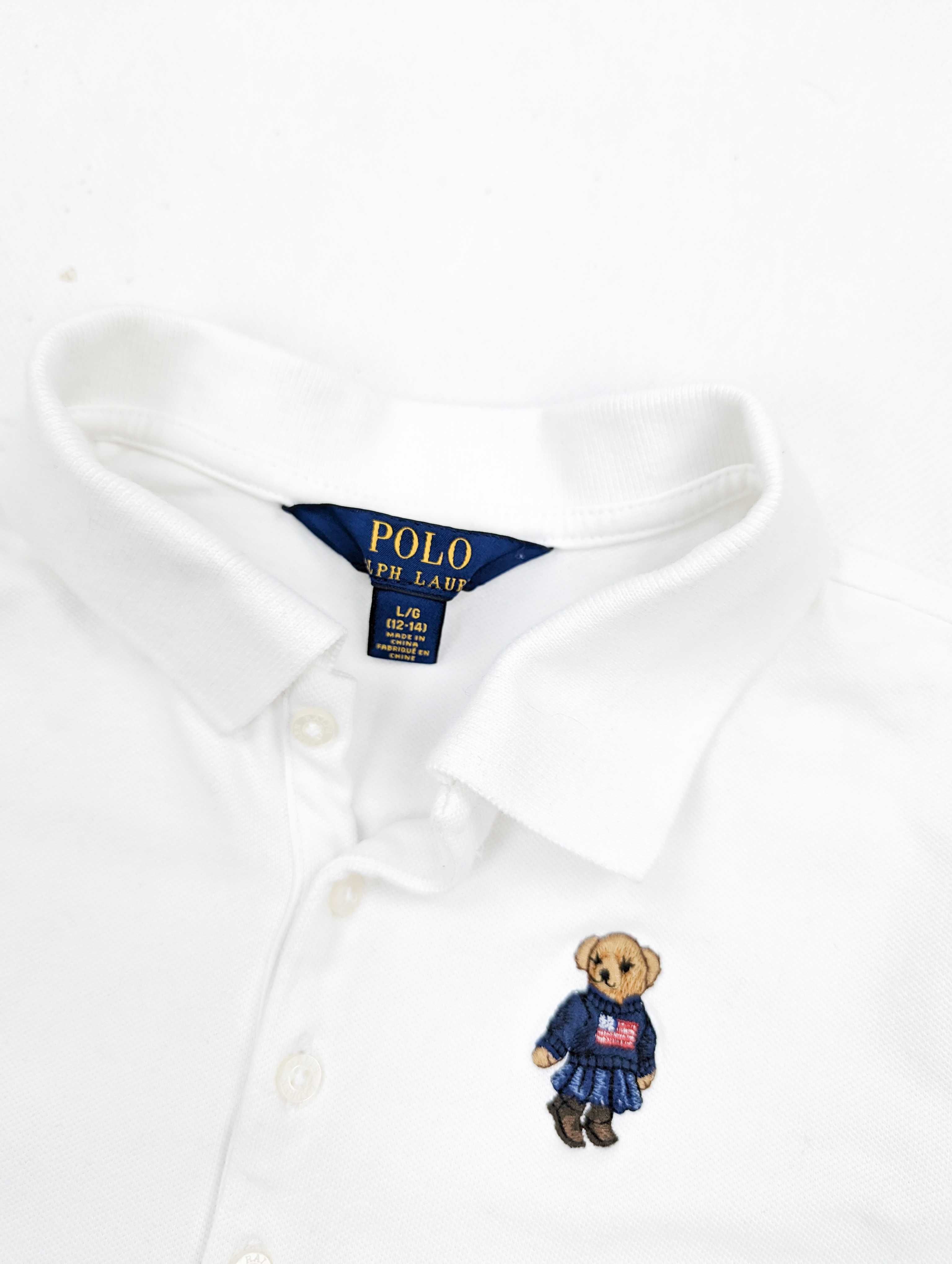 Polo Bear Polo Ralph Lauren biała koszulka polo XXS