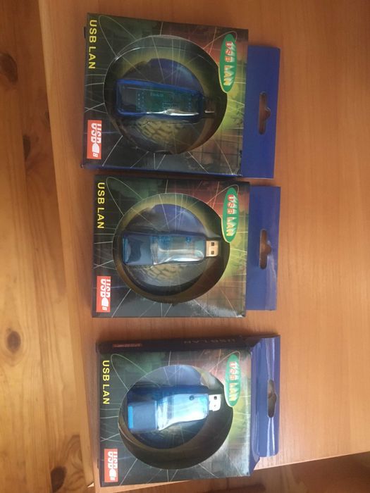 Мережевий адаптер. LAN 100м/бит Мережева карта USB 3 штуки