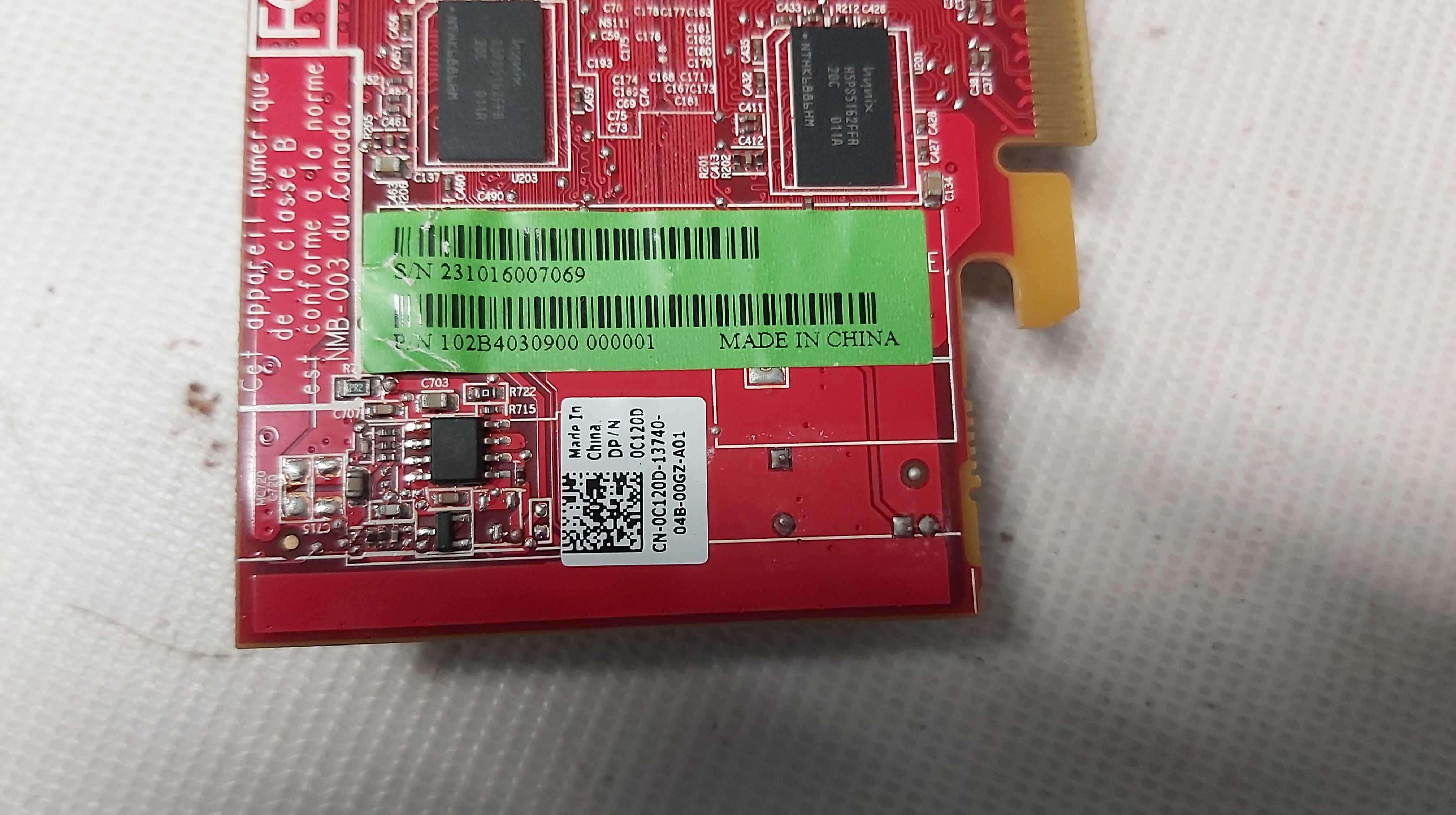 низкопрофильная видеокарта ATI Radeon HD 3470 (256 МБ) б/у