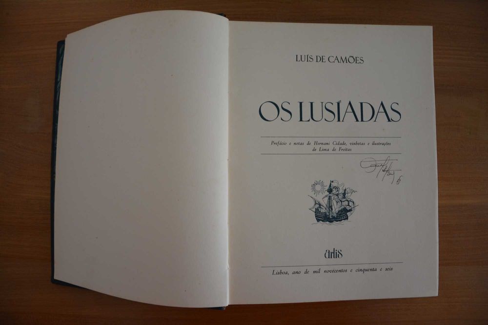 Livro Os Lusíadas - Luis Vaz de Camões - Edição 1956