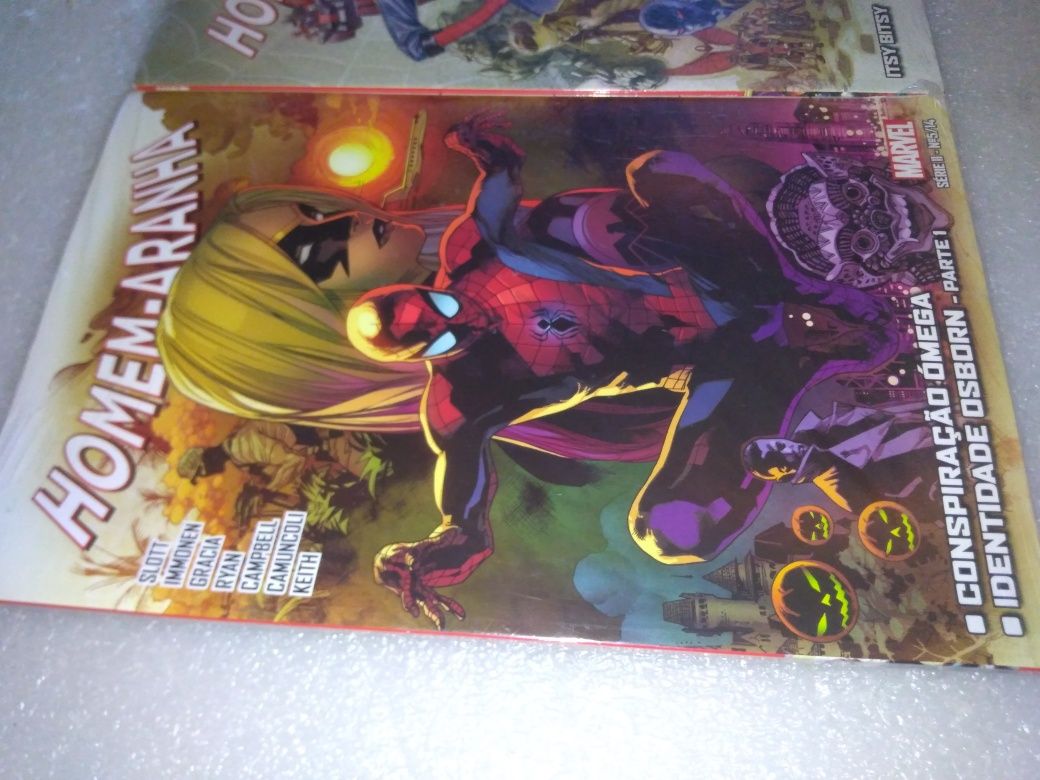 2 bandas desenhadas Marvel homem Aranha Seladas 2018