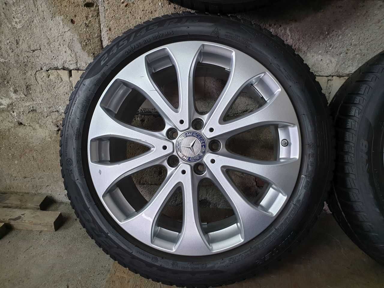 Felgi alu Mercedes Skoda Audi VW Seat R18 5x112 opony 245/45R18 7mm