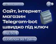Сайт, інтернет-магазин під ключ Opencart, WordPress, фоп
