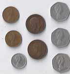Moedas Inglaterra 8 moedas