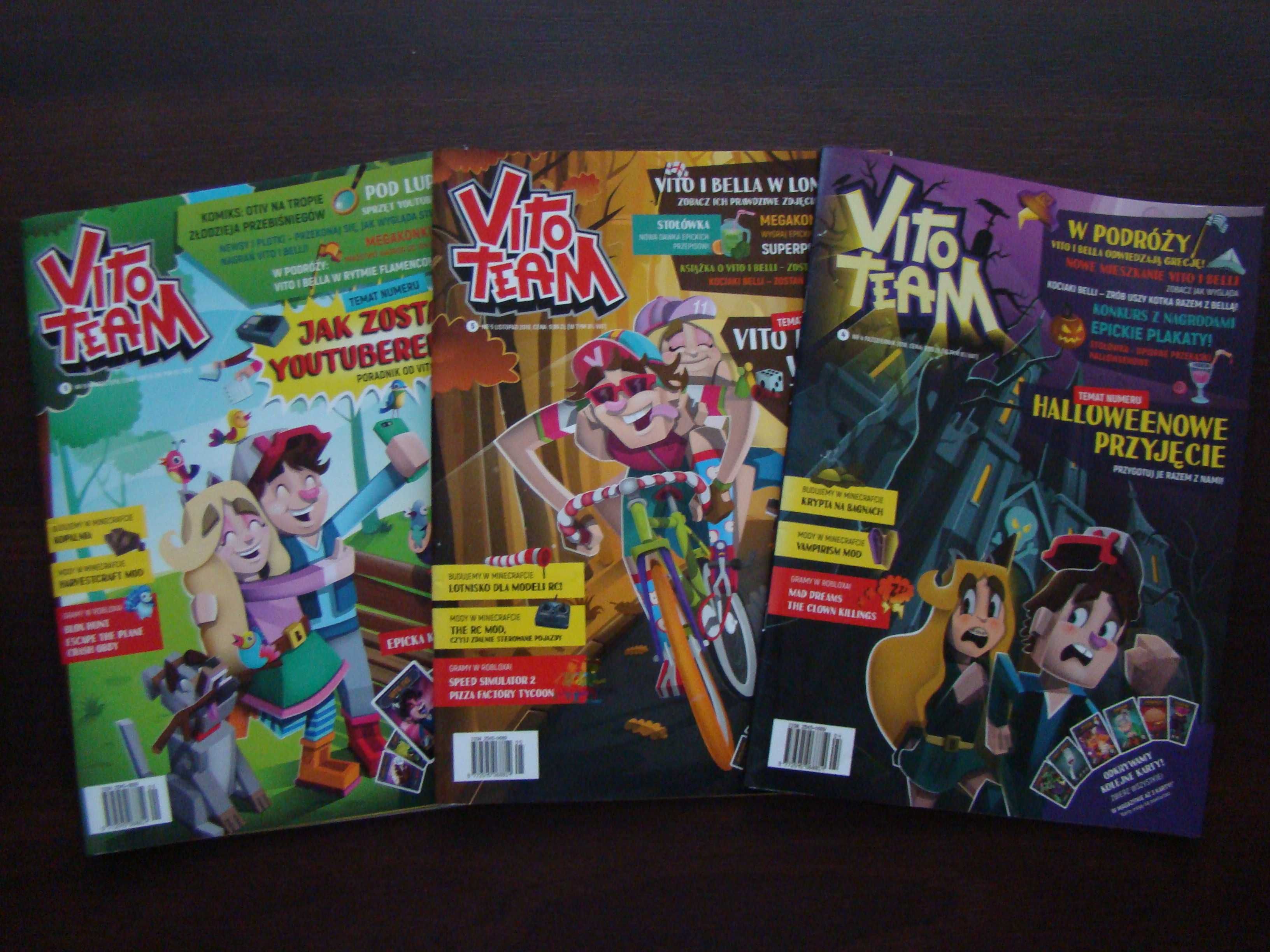 Vito Team czasopisma używane 3 numery 2018 i 2019