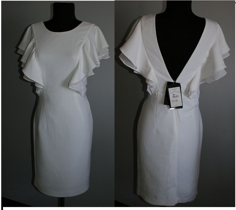 Белое платье, mohito, с открытой спиной, новое, оригинал