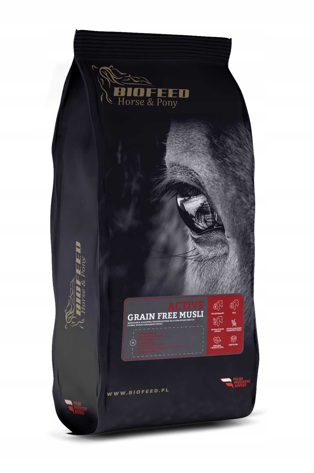 BIOFEED Horse & Pony Active Musli Grain Free 20kg