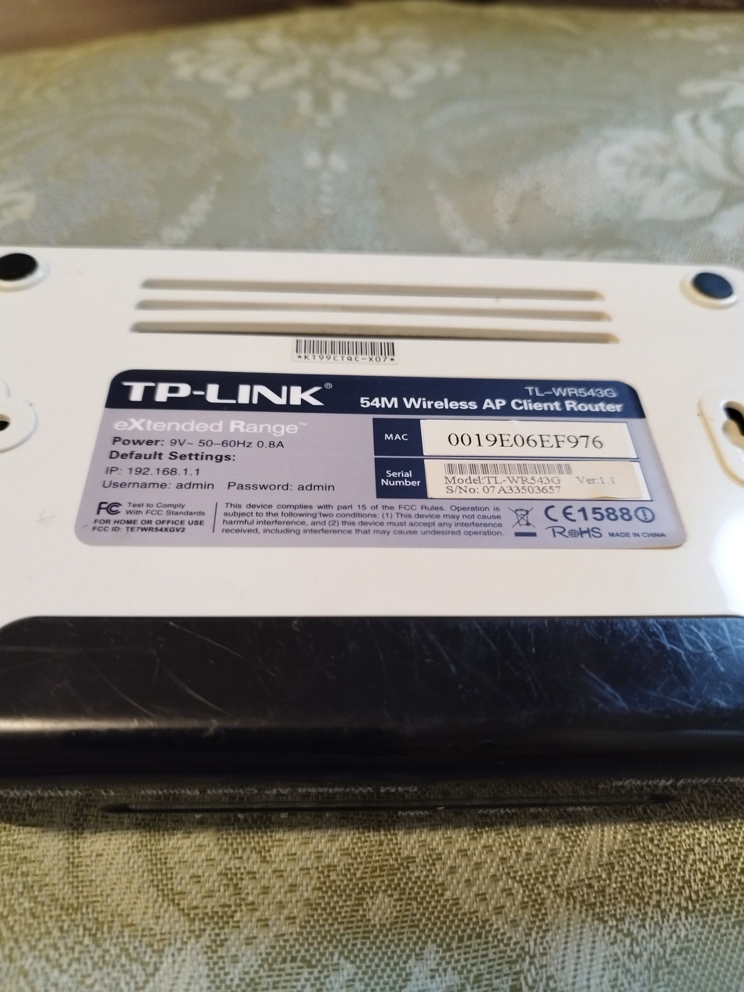 TP-Link TL brak zasilacza