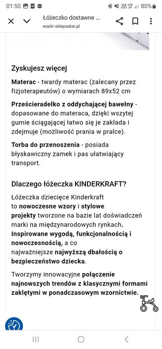 Dostawka kinderkraft