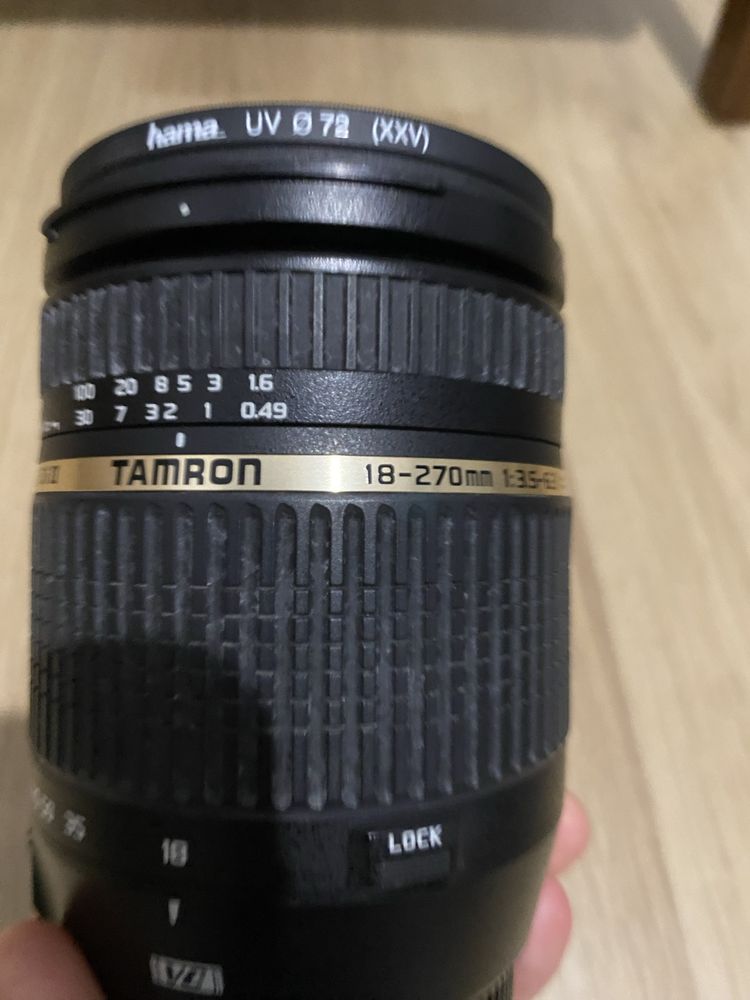 Objetiva Tamron 18-270mm, 1:3.5-6.3 para Canon