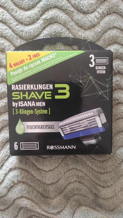 Wkłady do golenia. Isana men również Gillette. 6 szt