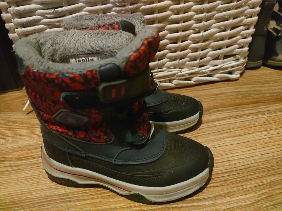 Buty zimowe ocieplane, nieprzemakalne Lupilu stan idealny!
