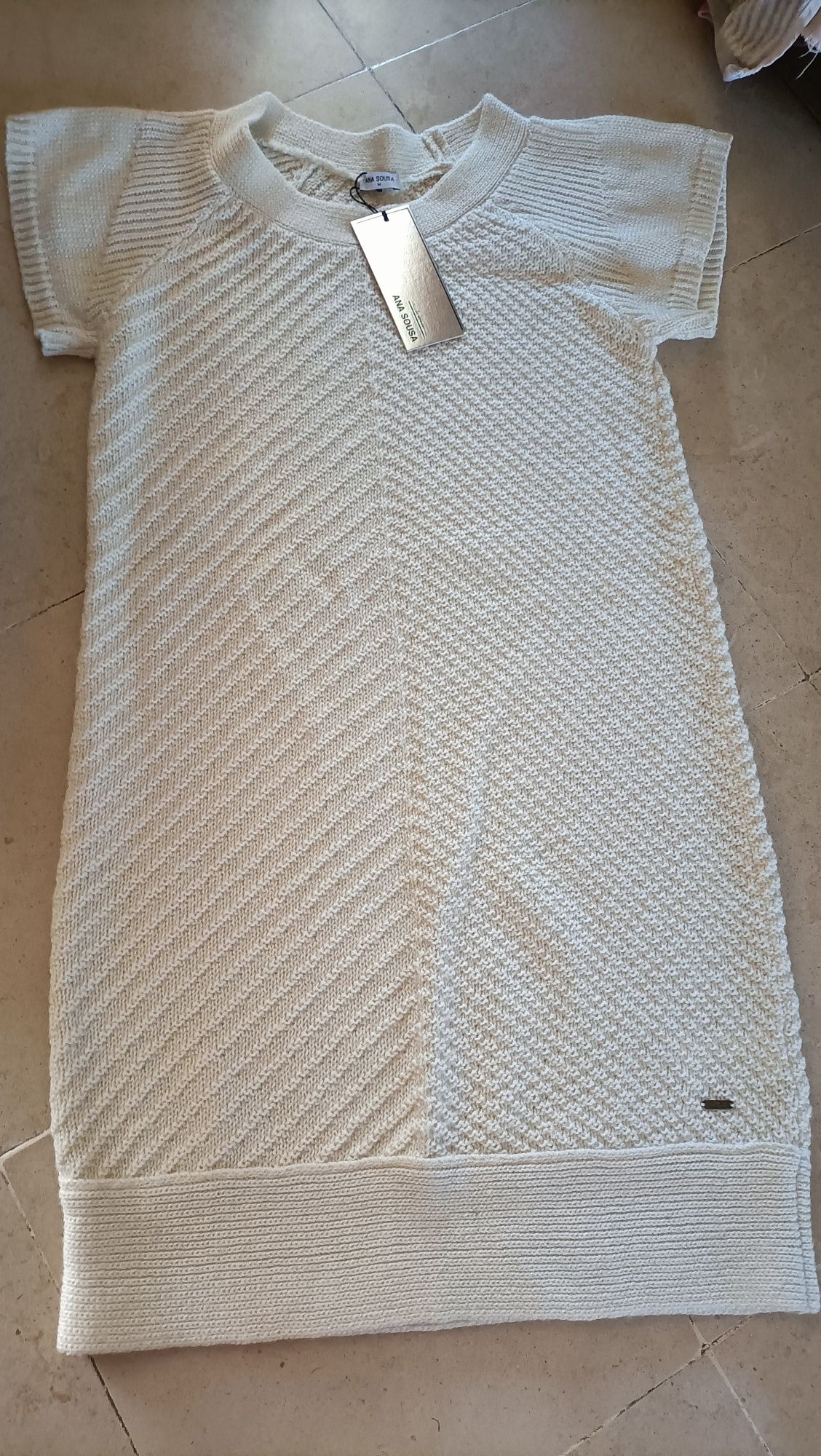 Vestido de malha fina