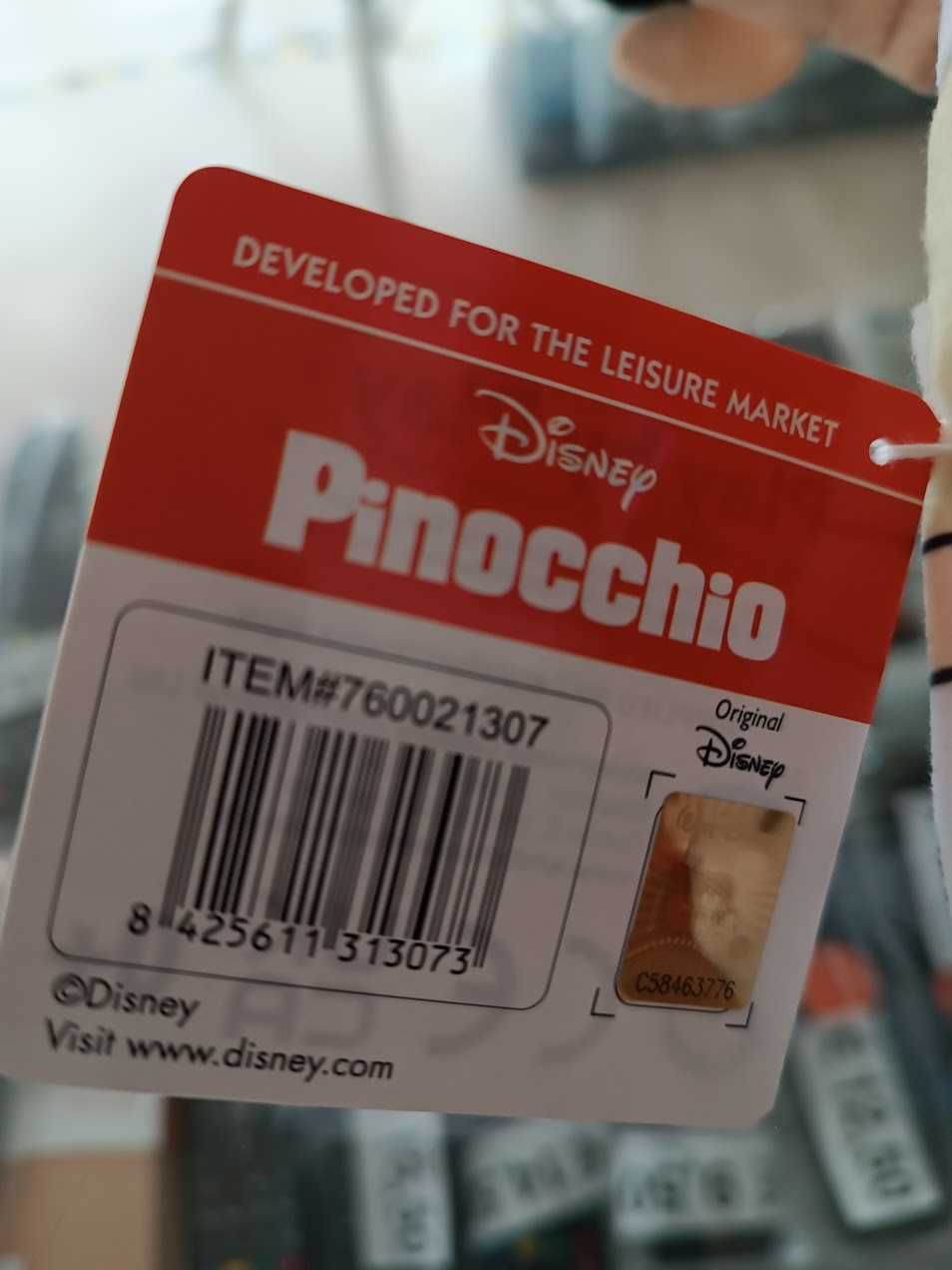 PROMO:Peluche Pinocchio 37cm